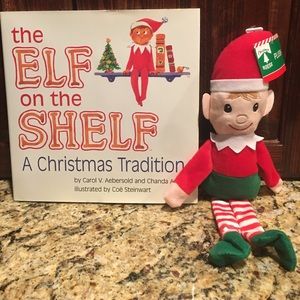 New Elf on the Shelf book with bonus plush elf.